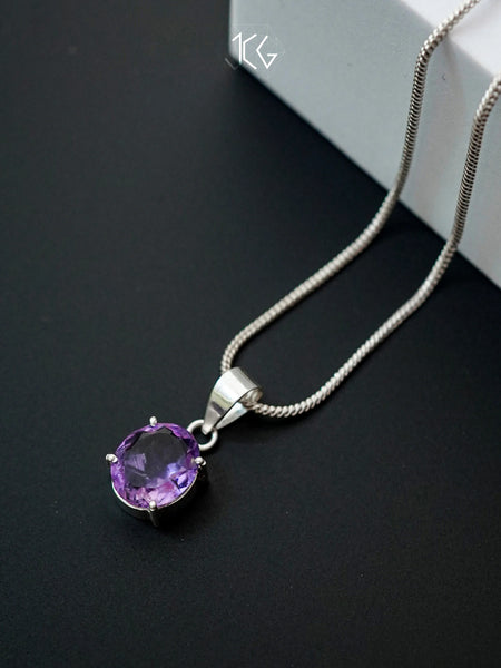 Amethyst Pendant - Jaipur Crystal Gems