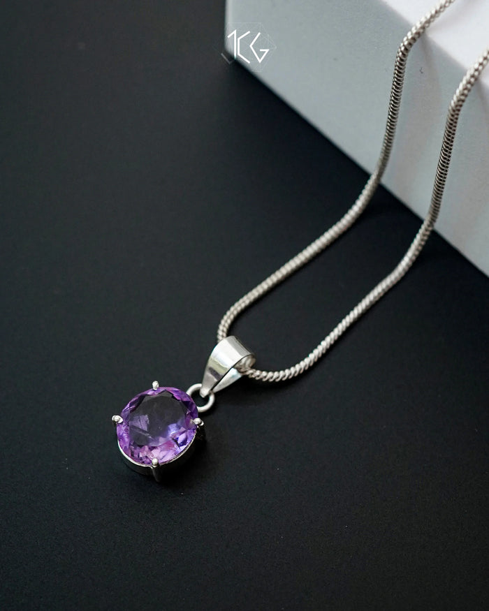 Amethyst Pendant - Jaipur Crystal Gems