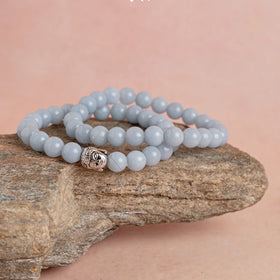 Angelite Bracelet - Jaipur Crystal Gems