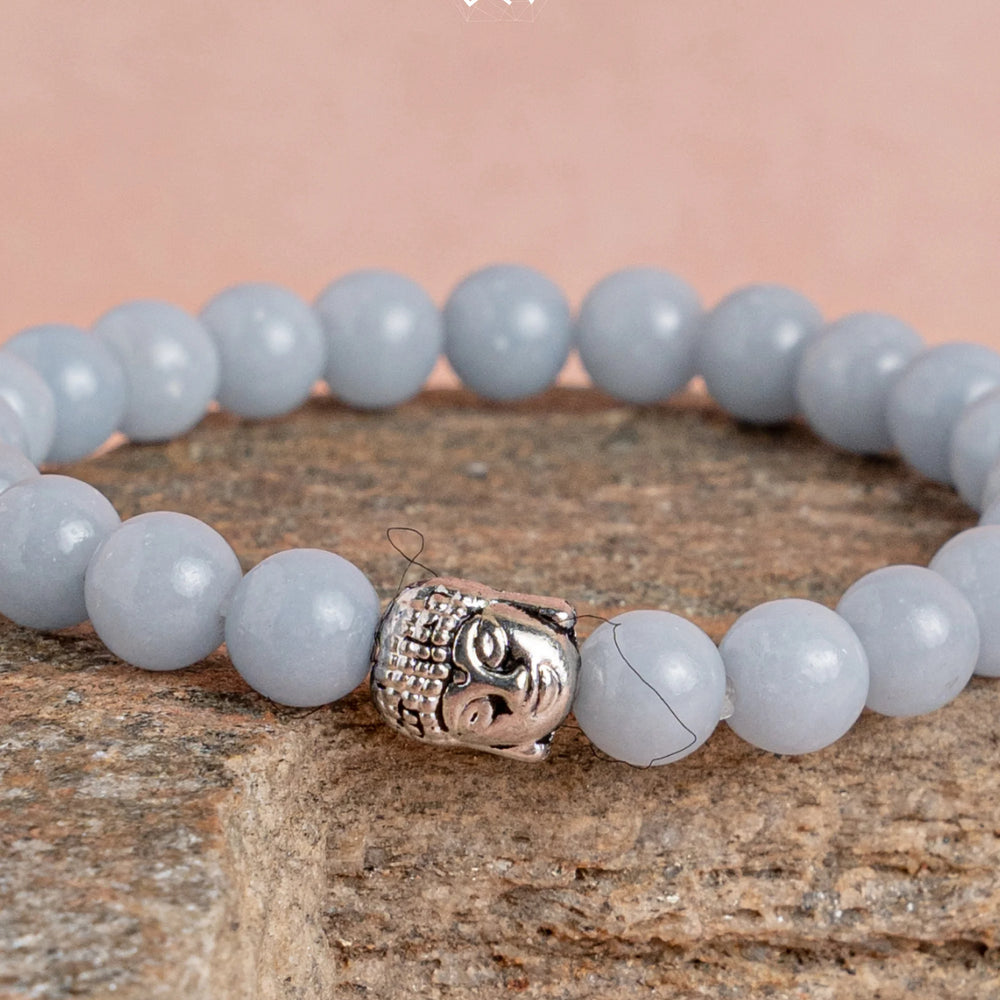 Angelite Bracelet - Jaipur Crystal Gems