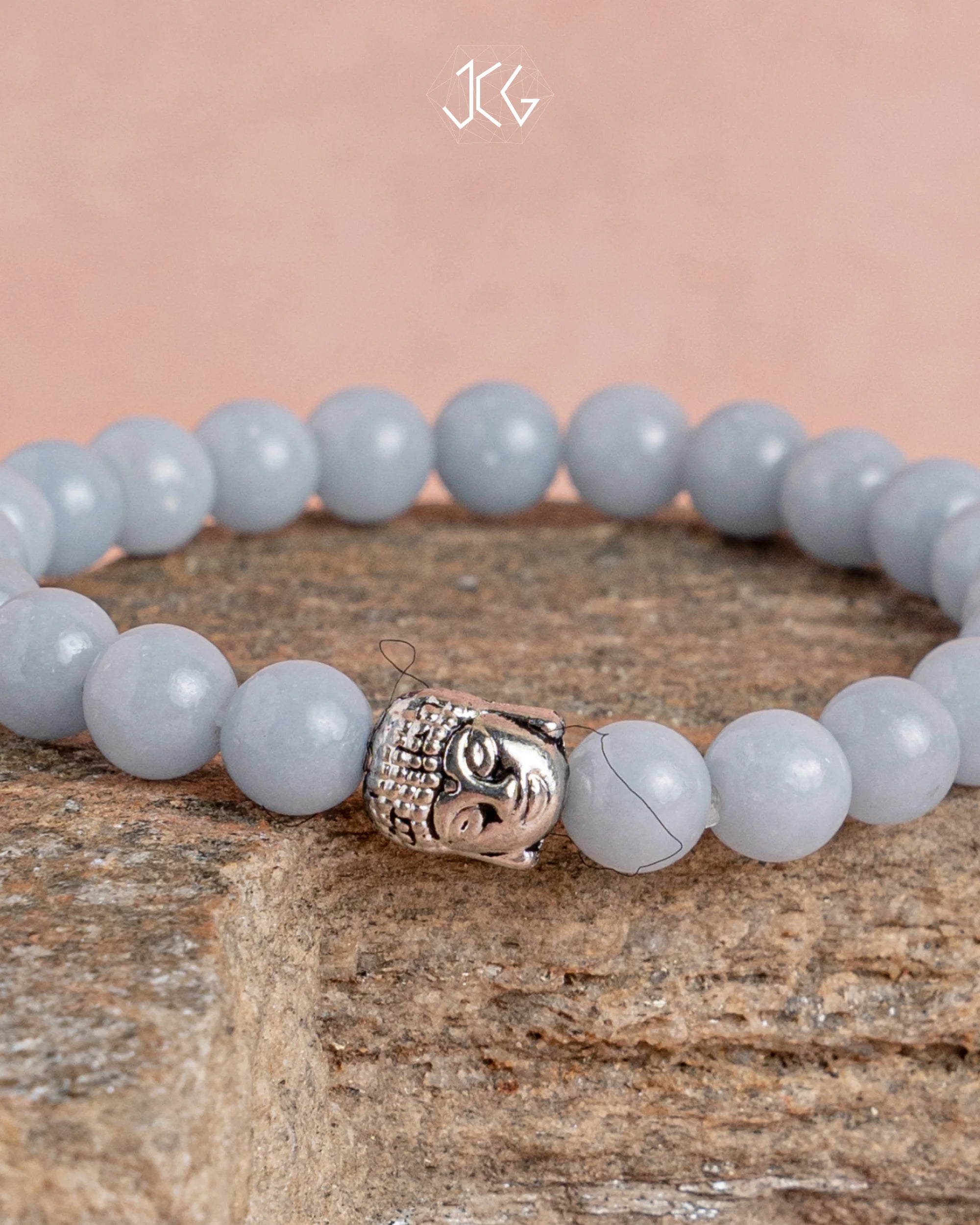 Angelite Bracelet - Jaipur Crystal Gems