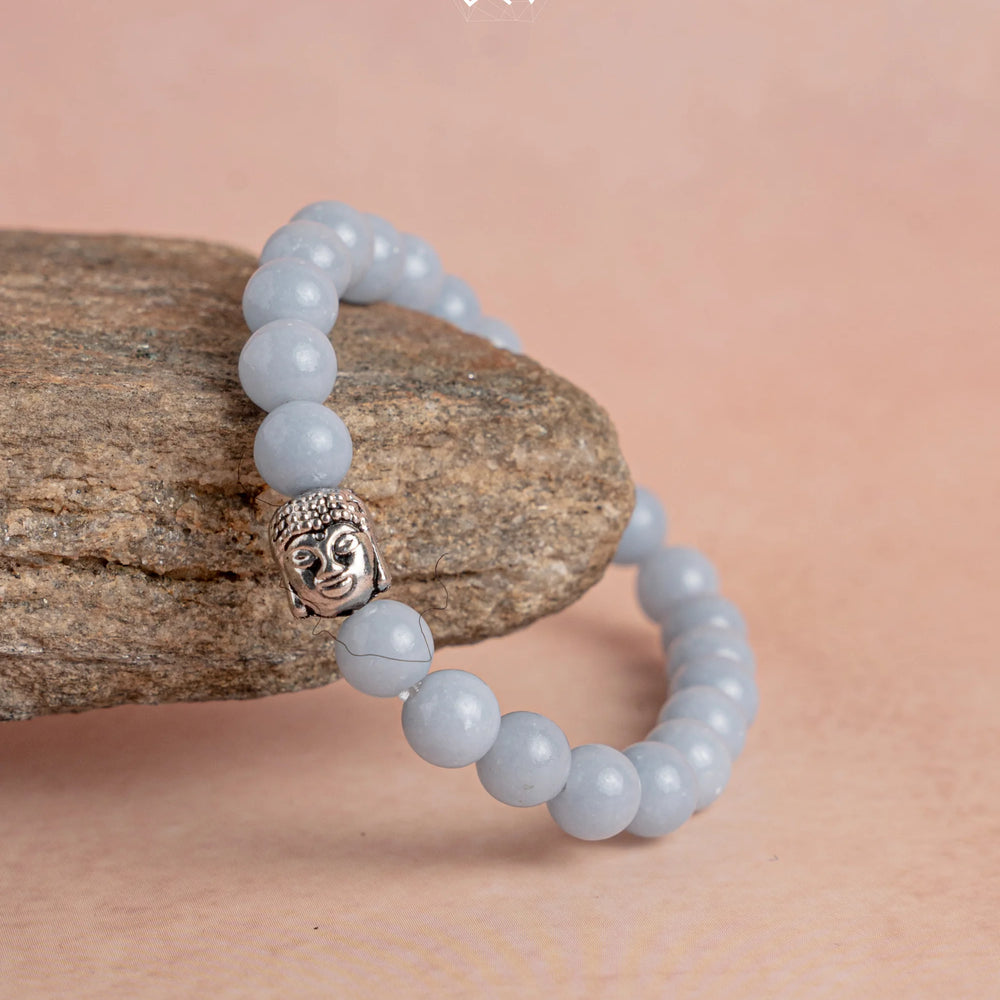 Angelite Bracelet - Jaipur Crystal Gems