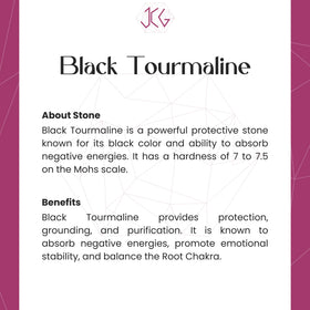 Black Tourmaline Bracelet Jaipur Crystal Gems