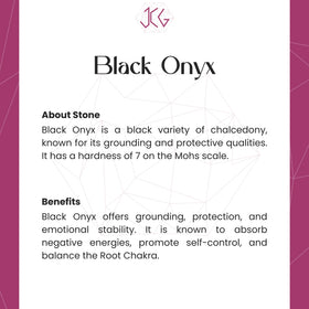 Black Onyx Bracelet - Jaipur Crystal Gems