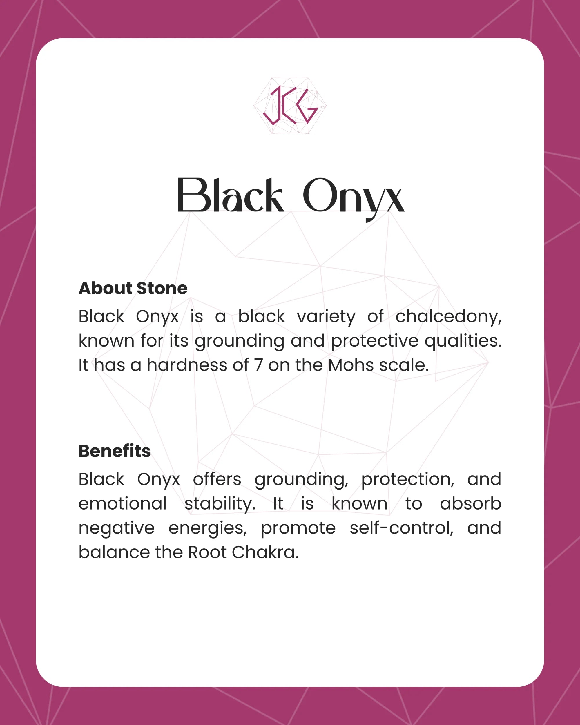 Black Onyx Bracelet - Jaipur Crystal Gems