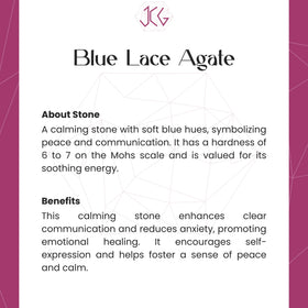 Blue Lace Agate Ring - Jaipur Crystal Gems