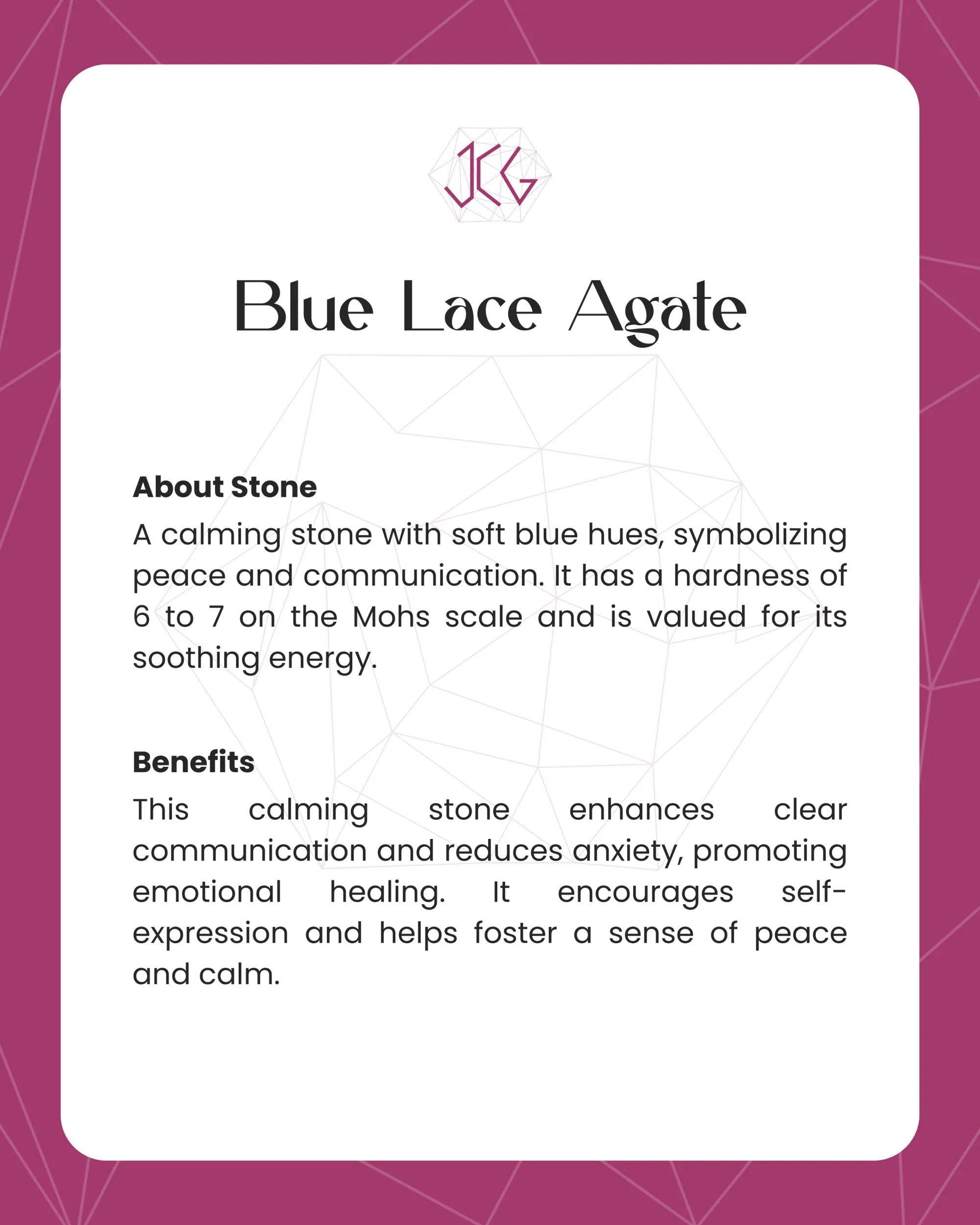 Blue Lace Agate Ring - Jaipur Crystal Gems