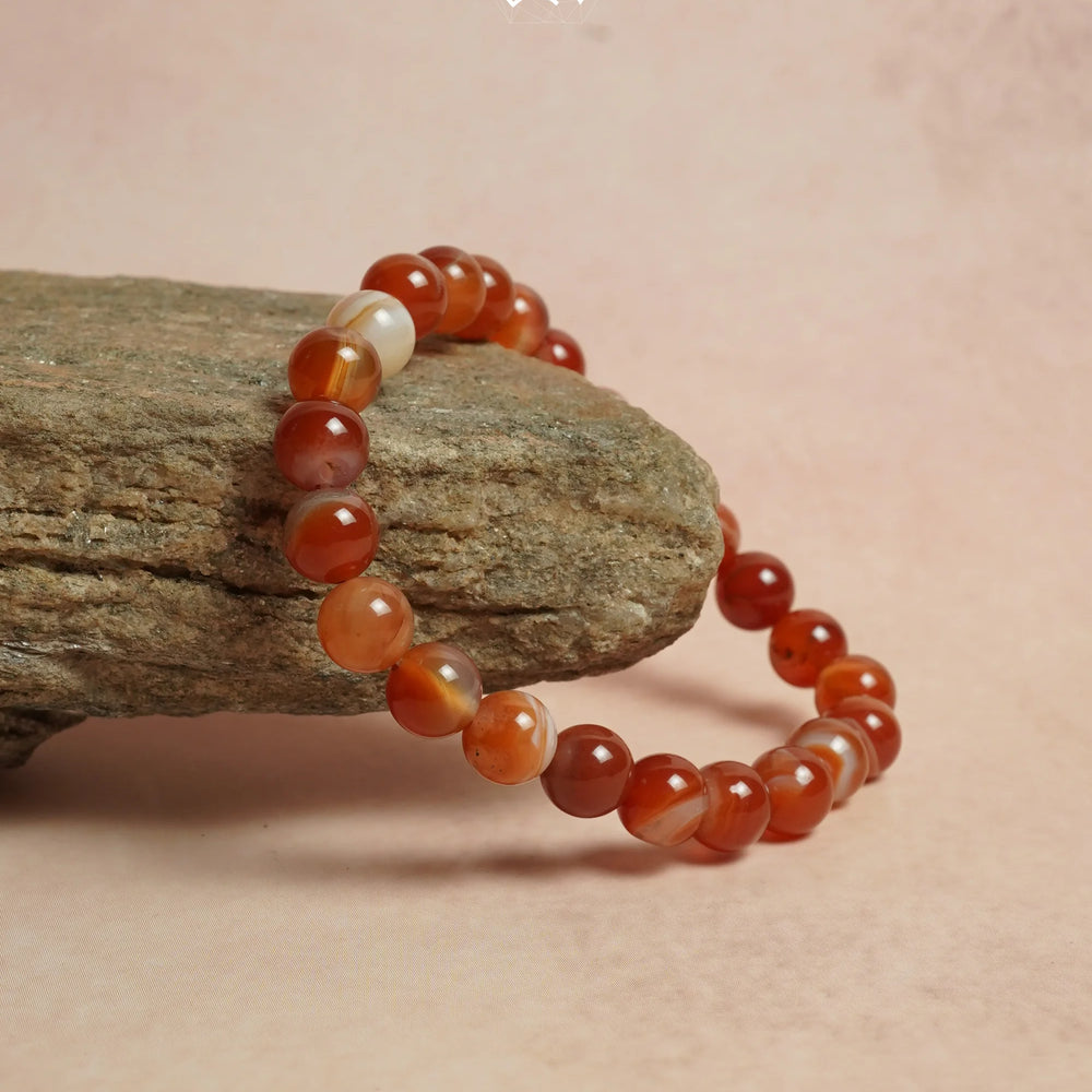 Red Carnelian Bracelet - Jaipur Crystal Gems