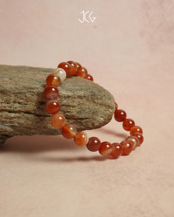 Red Carnelian Bracelet - Jaipur Crystal Gems