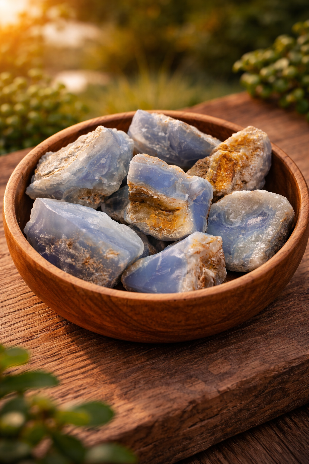 Natural Raw Blue Lace Agate Stone