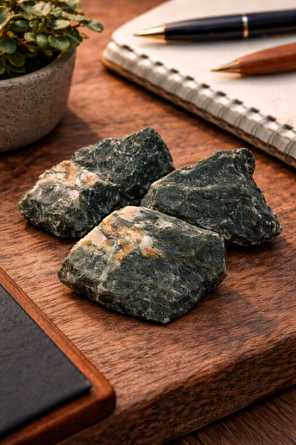 Natural Moss Agate Raw Stone