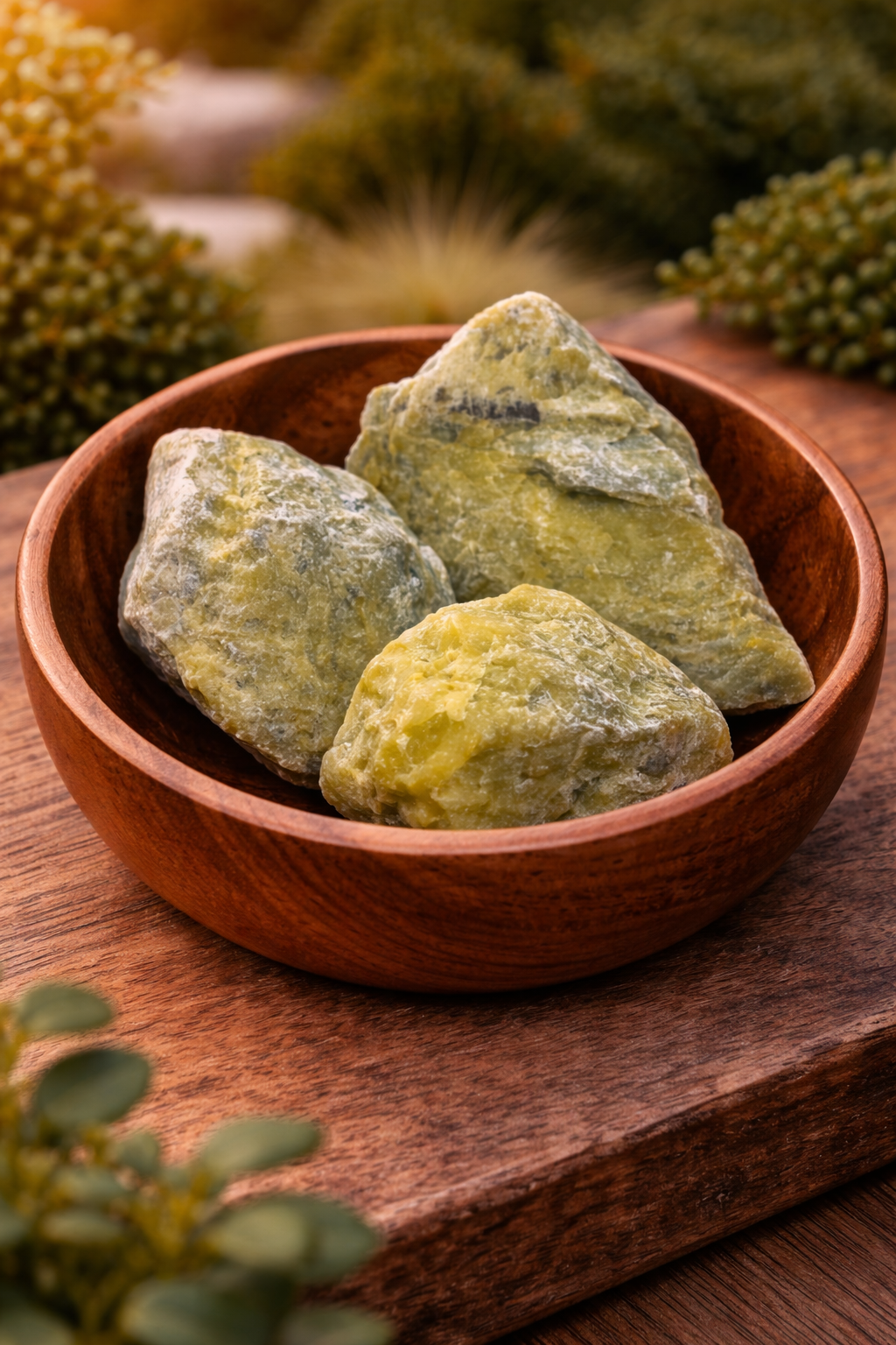 Natural Green Serpentine Raw Stone