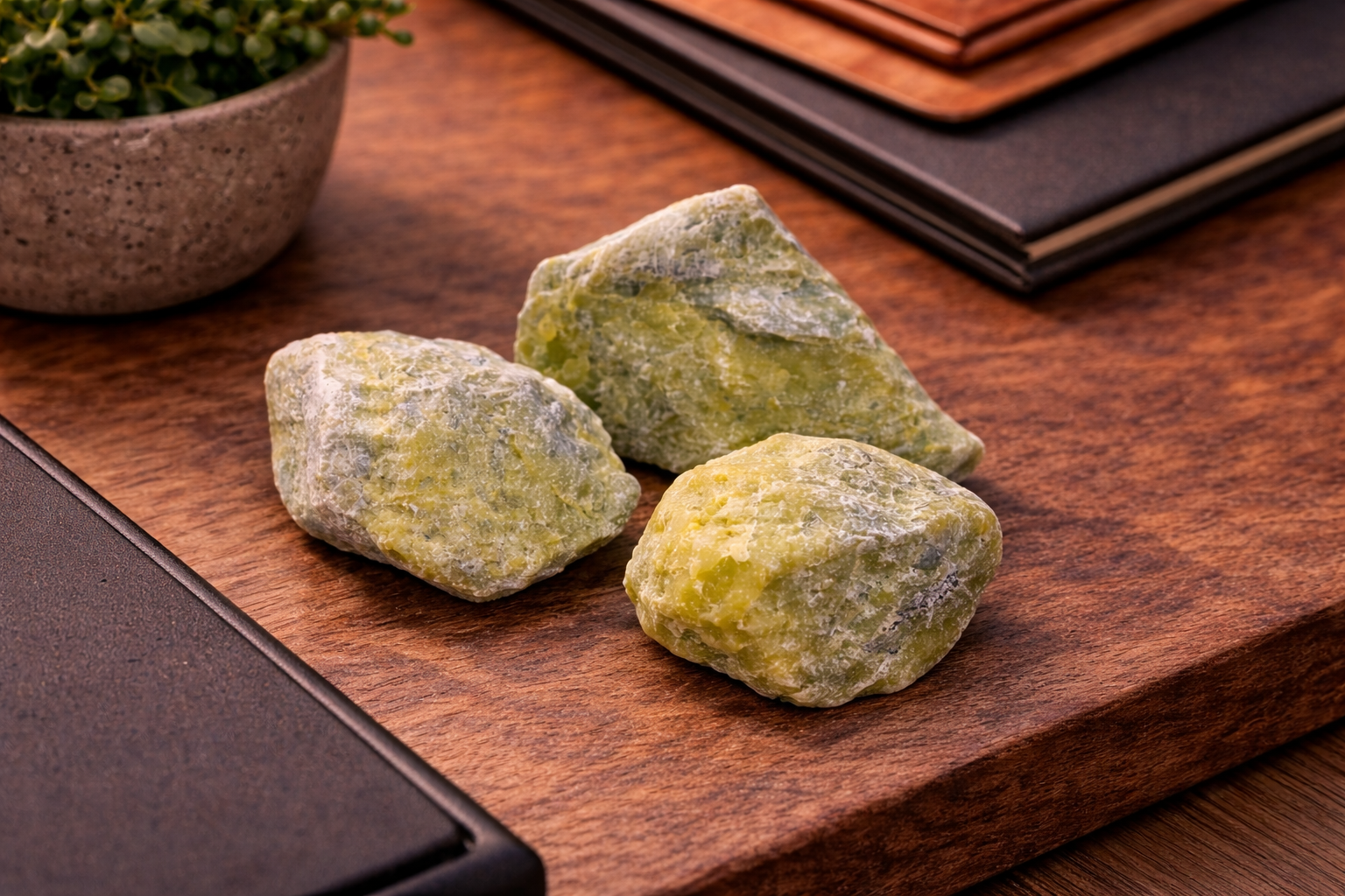 Natural Green Serpentine Raw Stone