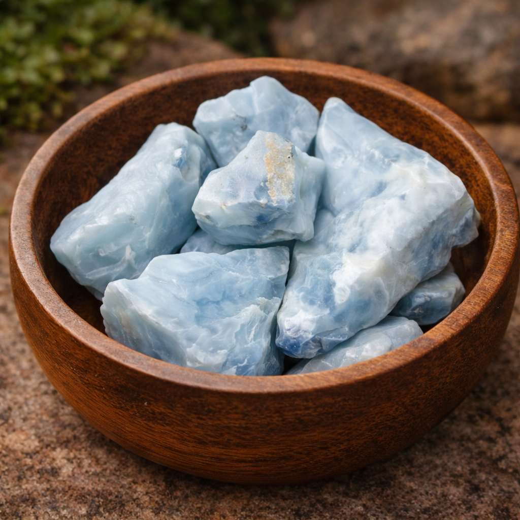 Natural Blue Calcite Raw Stone