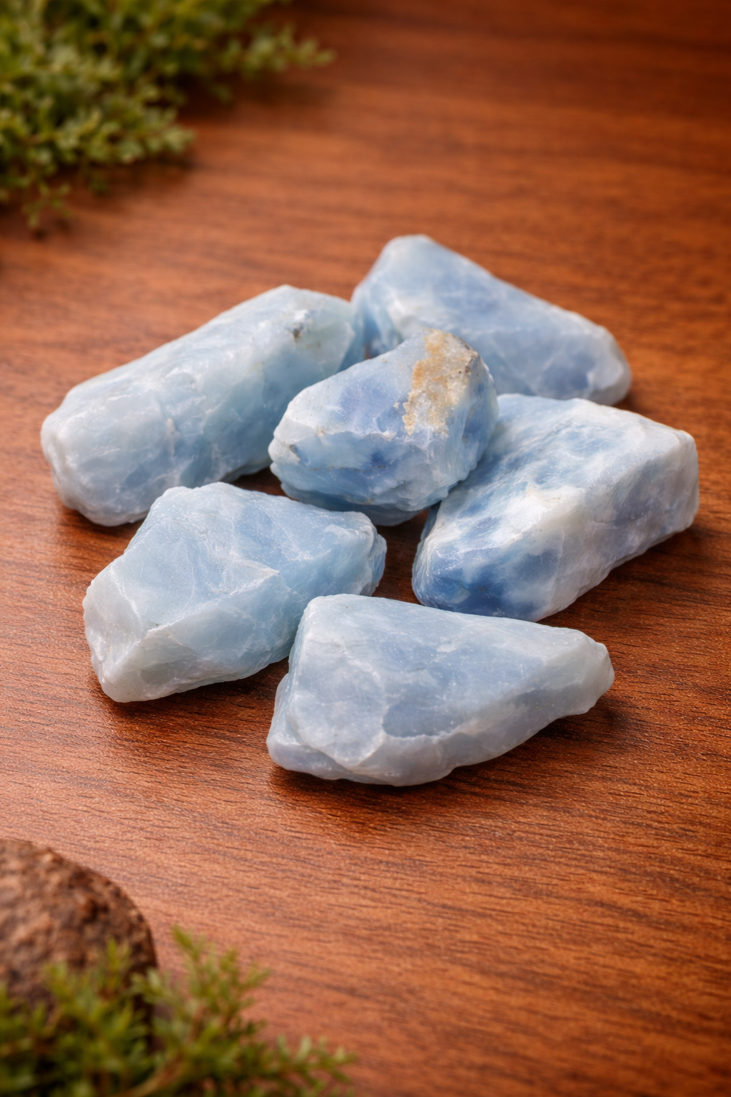 Natural Blue Calcite Raw Stone