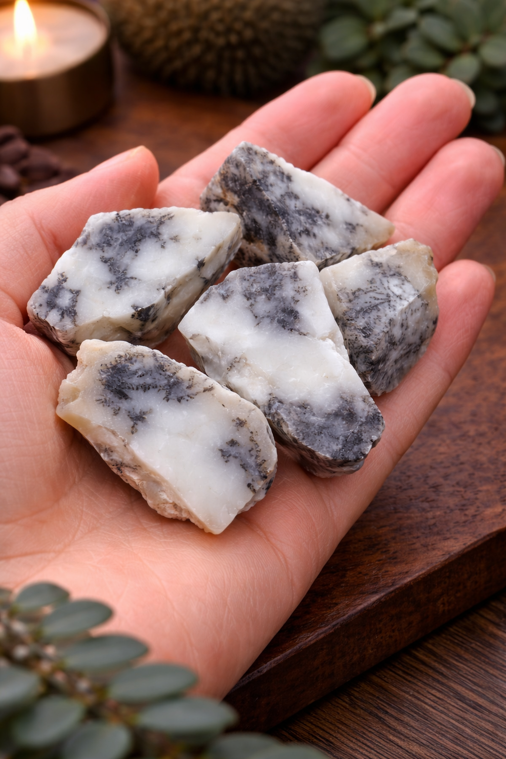 Natural Dendritic Raw Stone