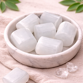 Natural Selenite Tumbled Stone