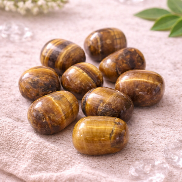 Natural Tiger Eye Tumble Stone
