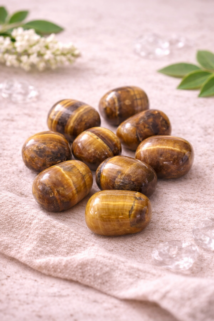 Natural Tiger Eye Tumble Stone