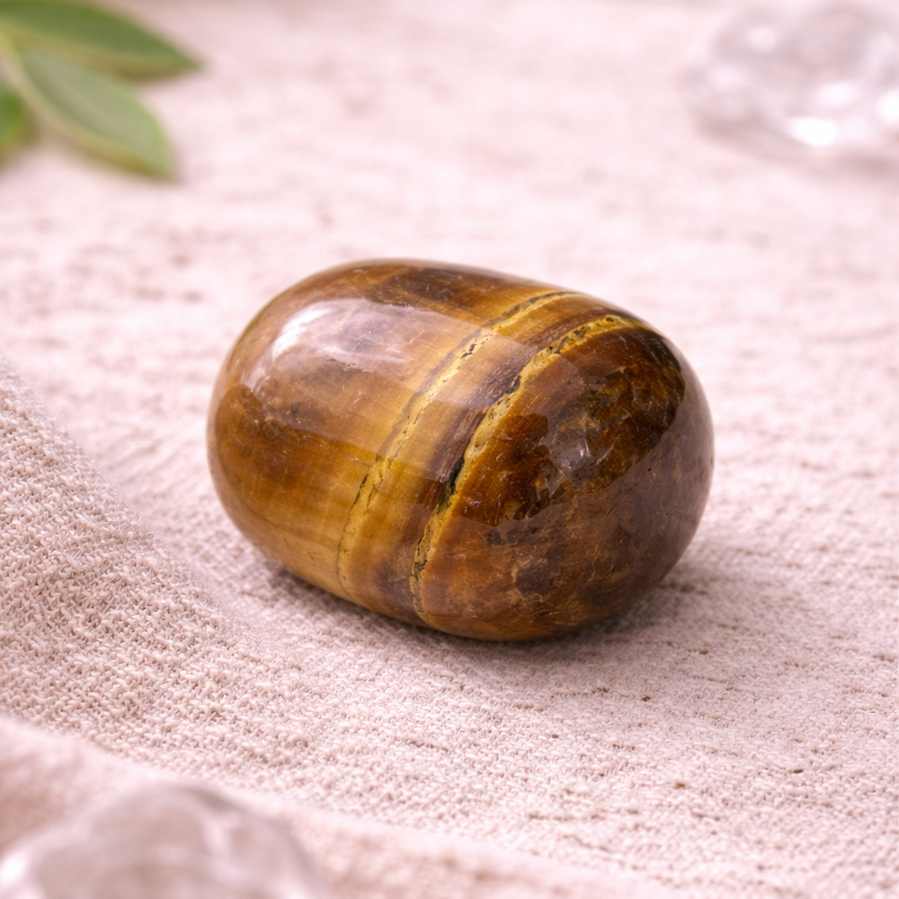Natural Tiger Eye Tumble Stone