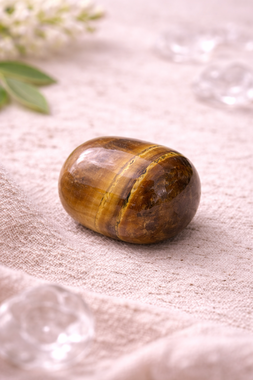 Natural Tiger Eye Tumble Stone
