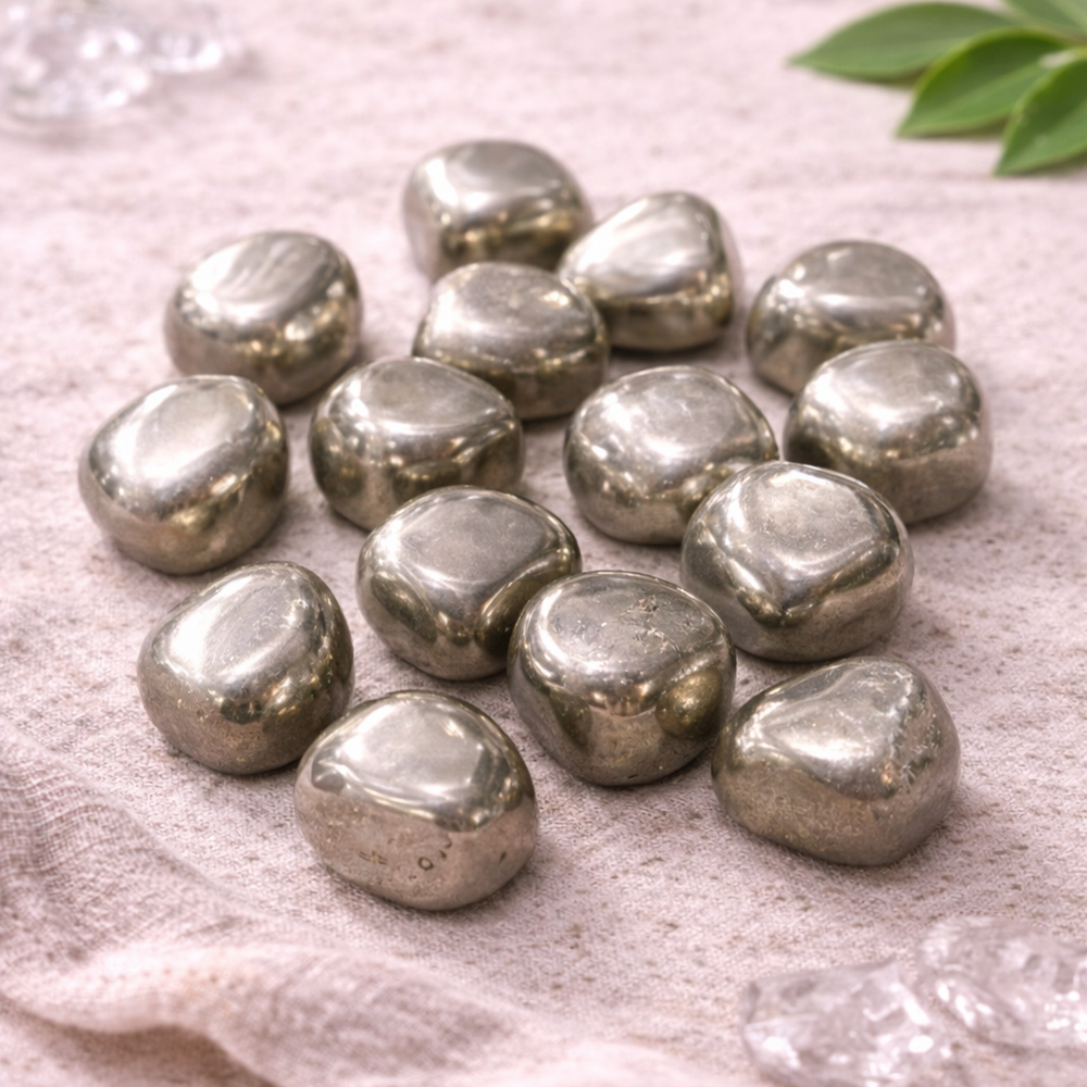 Natural Pyrite Tumbled Stone