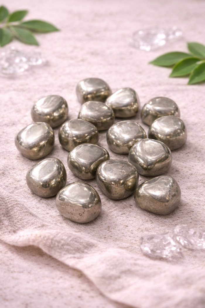 Natural Pyrite Tumbled Stone
