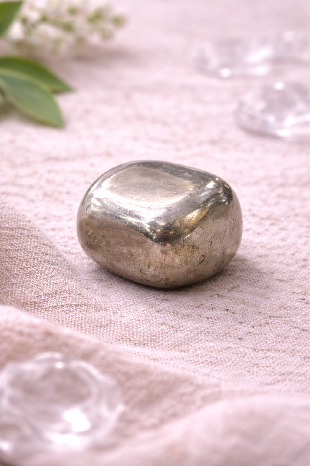 Natural Pyrite Tumbled Stone