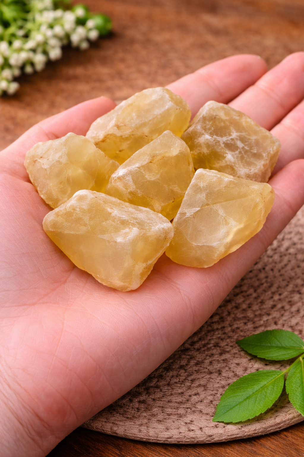 Natural Yellow Chalcedony Raw Stone