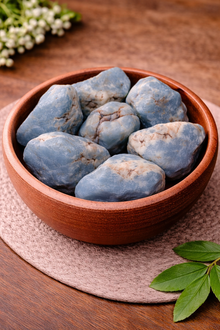 Natural Angelite Raw Stone