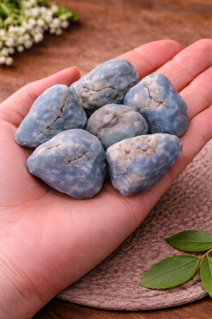 Natural Angelite Raw Stone