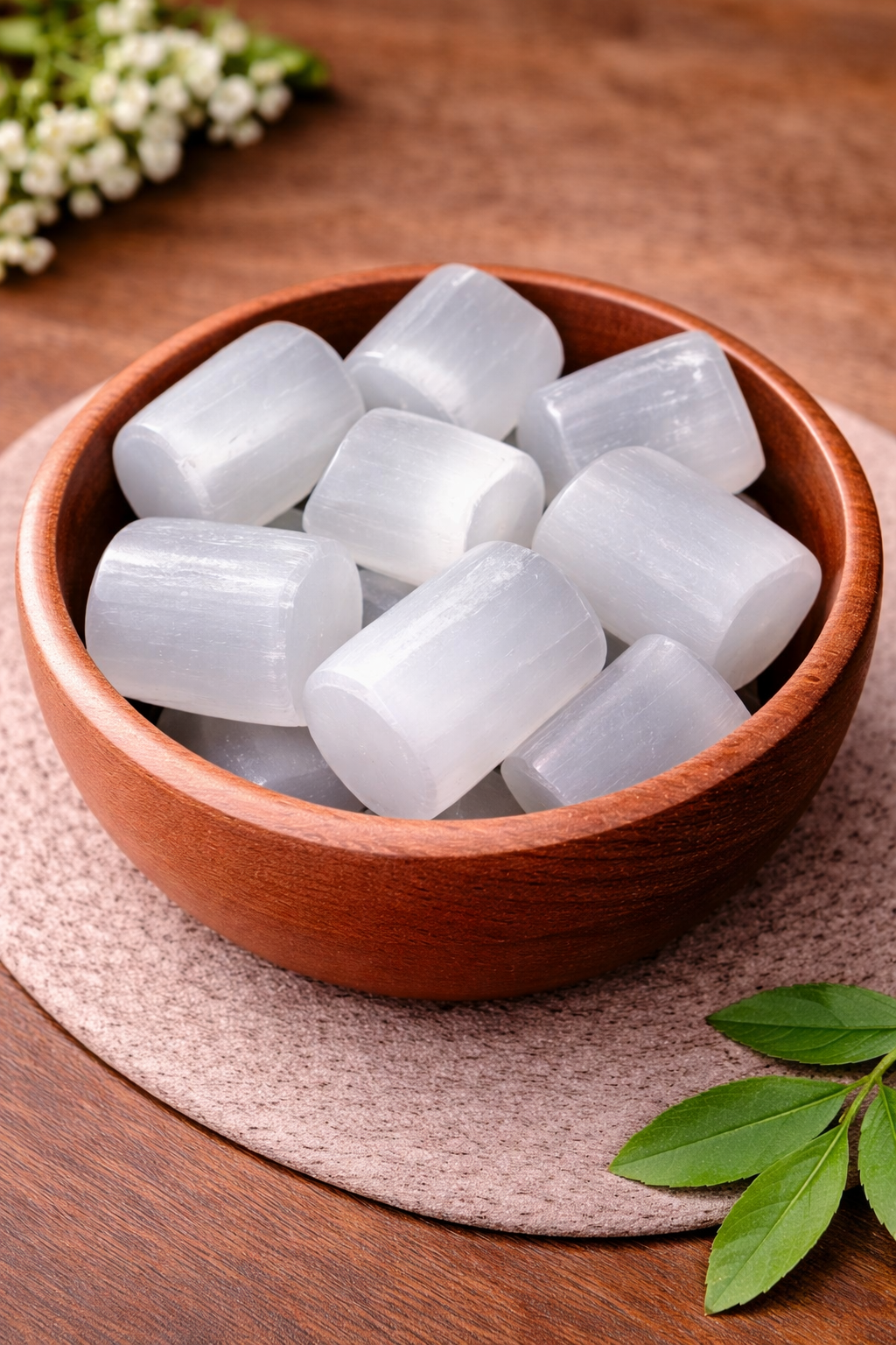 Natural Selenite Tumbled Stone