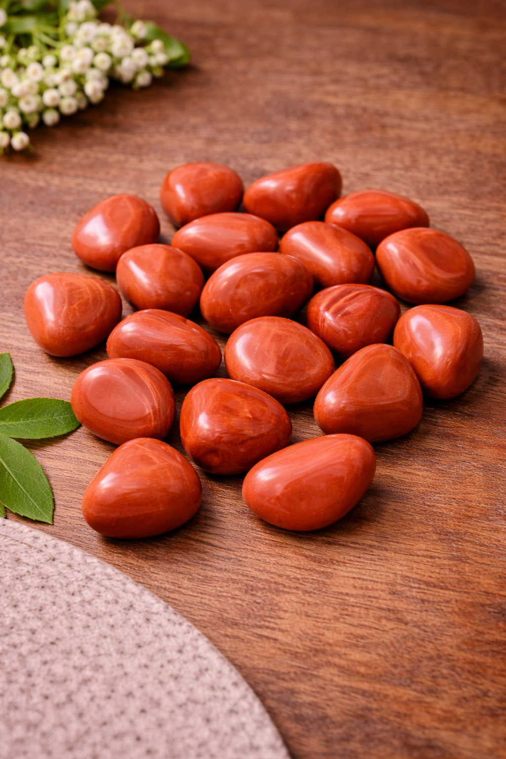 Natural Red Jasper Tumbled Stone