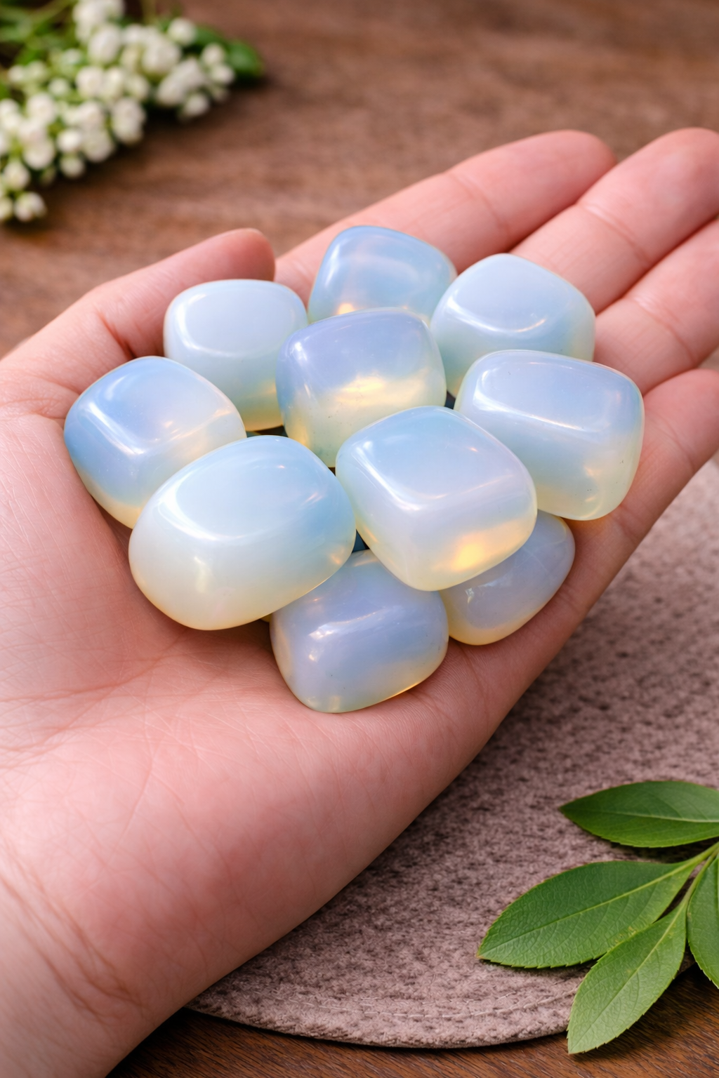 NATURAL BLUE OPPLE TUMBLE