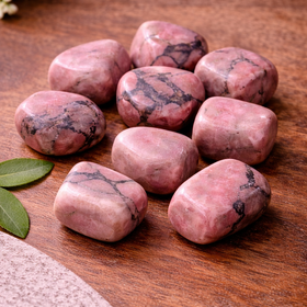 Natural Rhodonite Tumbled Stone