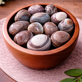 Natural Botswana Agate Tumbled Stones