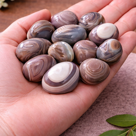 Natural Botswana Agate Tumbled Stones