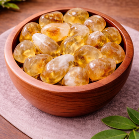 Natural Citrine Tumbled Stone