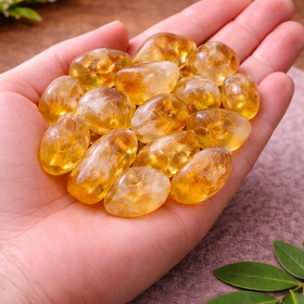 Natural Citrine Tumbled Stone