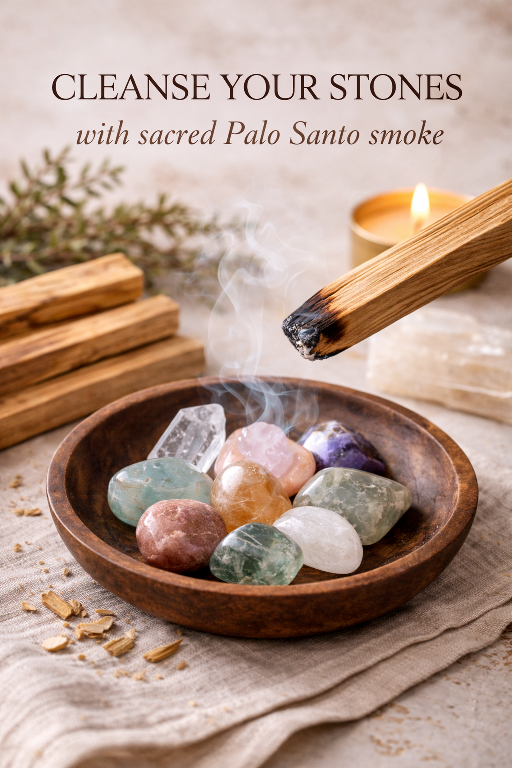 Natural Palo Santo Wood Sticks for Cleansing, Meditation & Energy Purification
