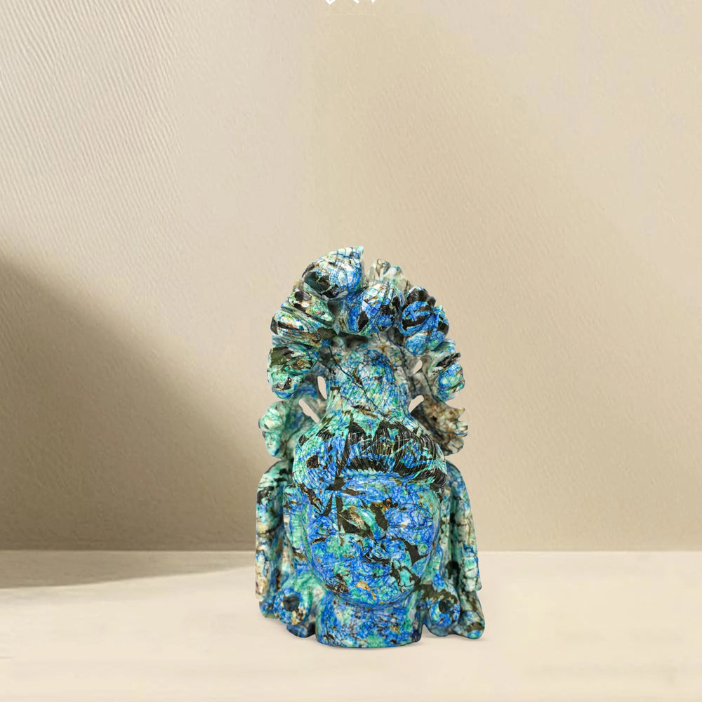 Chrysocolla Buddha - Jaipur Crystal Gems