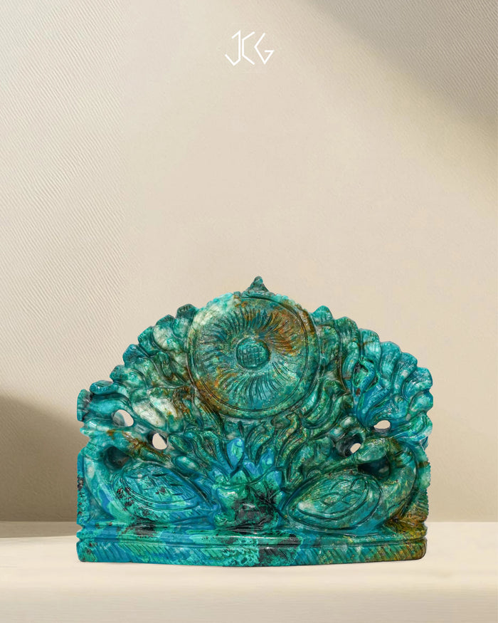 Chrysocolla Ganesha - Jaipur Crystal Gems