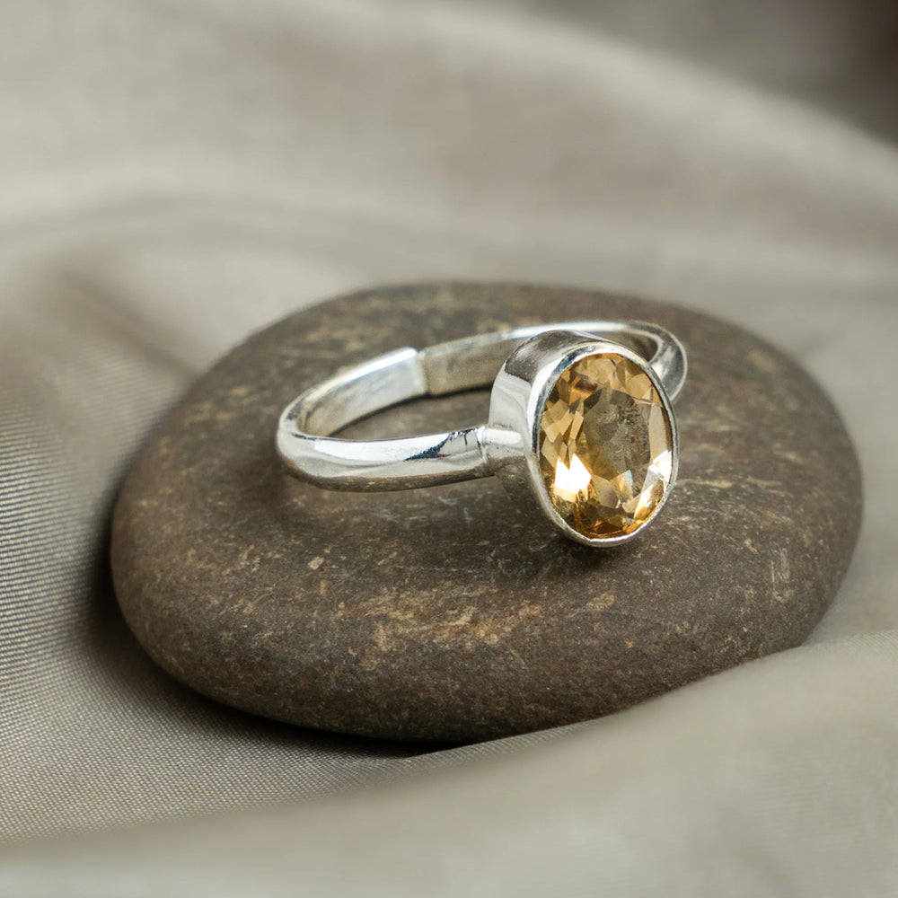 Citrine Ring Jaipur Crystal Gems