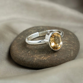 Citrine Ring Jaipur Crystal Gems