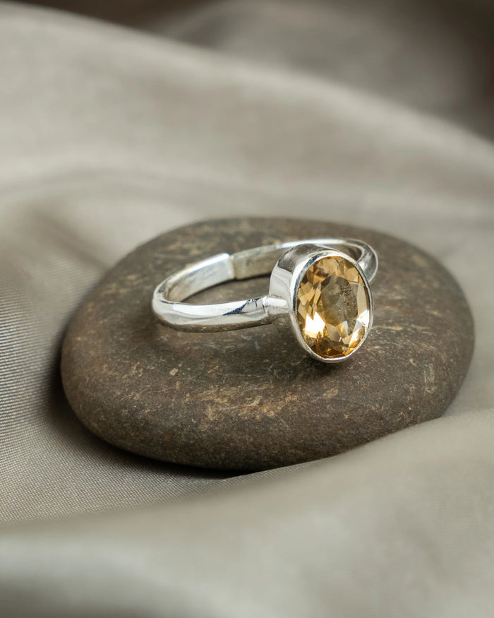 Citrine Ring Jaipur Crystal Gems