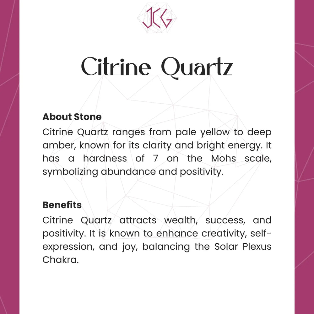 Citrine Quartz Bracelet Jaipur Crystal Gems