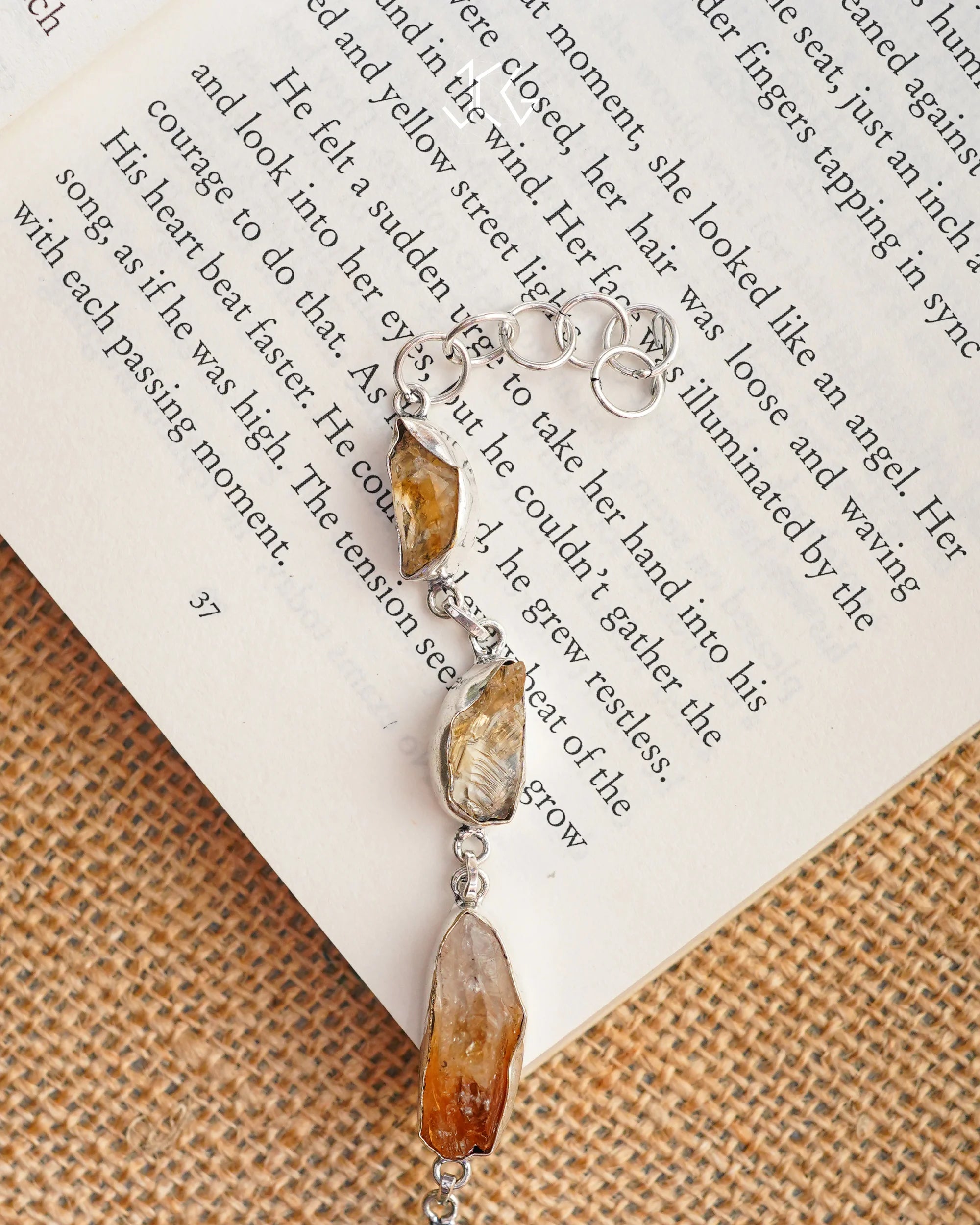 Citrine Chain Bracelet - Jaipur Crystal Gems