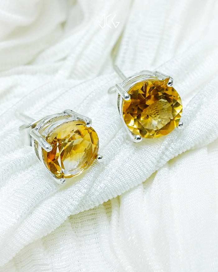 Citrine Earrings - Jaipur Crystal Gems