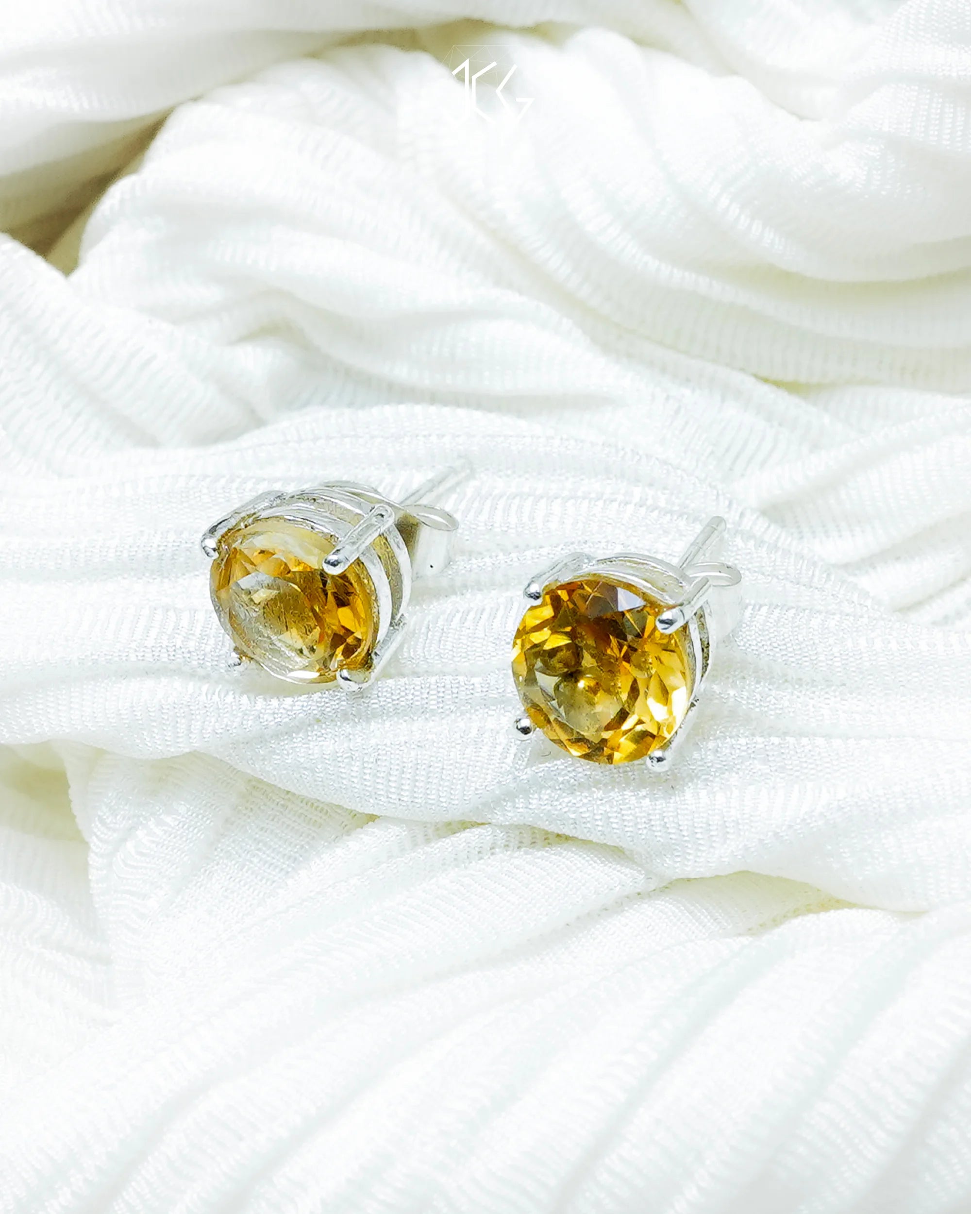Citrine Earrings - Jaipur Crystal Gems