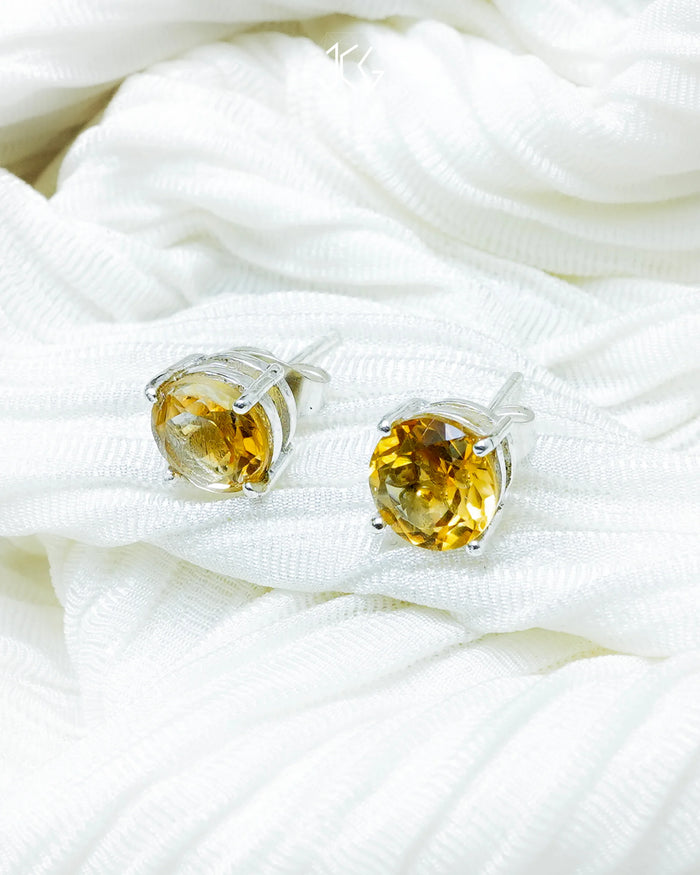 Citrine Earrings - Jaipur Crystal Gems